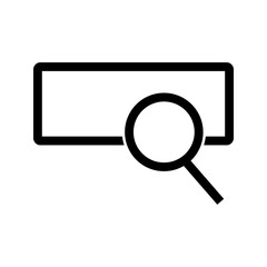 Search Bar icon vector image. Suitable for mobile apps, web apps and print media.