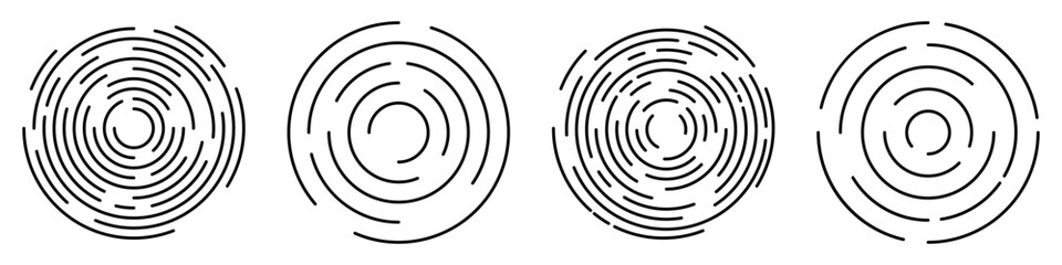 Concentric circles set