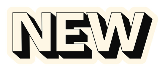 Minimal new product badge