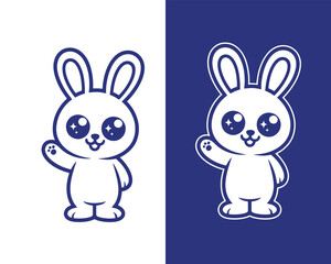 Adorable Rabbit Character Design