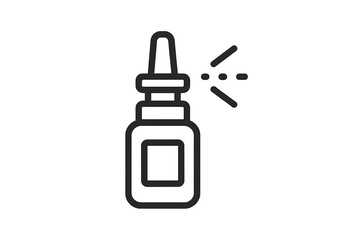Obraz premium Nasal spray bottle icon
