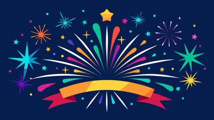 Vibrant fireworks display