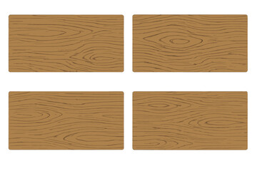 Four wood grain panels