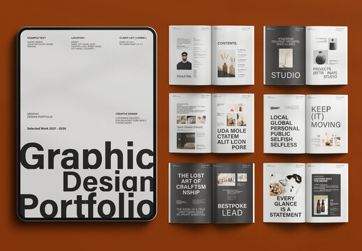 Graphic Portfolio Template Layout