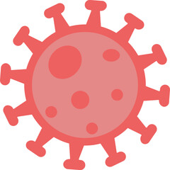 Virus Icon &ndash; Flat Style Pathogen, Infection and Microorganism Symbol