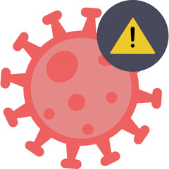 Poxviridae Icon &ndash; Flat Style Virus, Infection and Pathogen Symbol