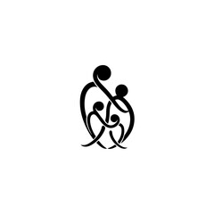 Family unity symbol isolated on transparent background