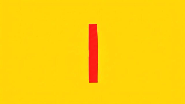 Bold Red Letter I on Bright Yellow Background.