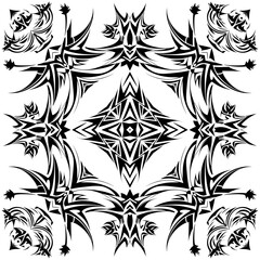 Fototapeta premium Dynamic tribal art design elements create striking modern graphic patterns for impactful visual projects
