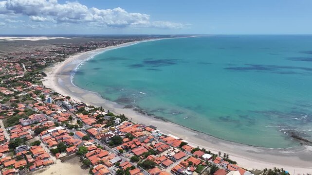 Coqueiro Beach At Luis Correia In Piaui Brazil. Beach Skyline. Nature Landscape. Summer Travel. Coqueiro Beach At Luis Correia In Piaui Brazil. Tropical Scenery.