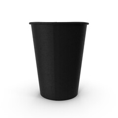 coffee cup 12oz takeout design in black