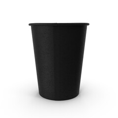 coffee cup 8oz takeout design in black