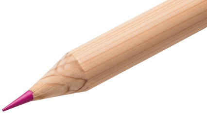 Magenta colored pencil PNG isolated on transparent background, drawing and writing tool for creative projects and school supplies