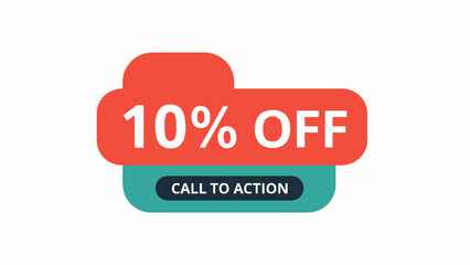 10 Percent Off Call To Action Discount Offer.