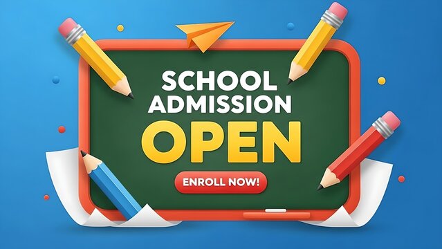 School admission is now open for new students, enroll today and begin your educational journey
