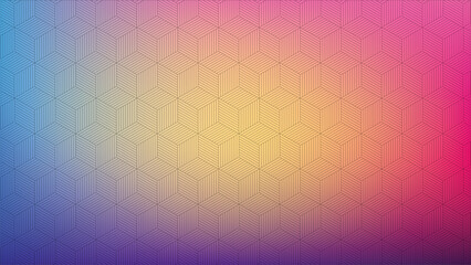 Gradient Abstract Background With Hexagonal Pattern Vibrant Colors