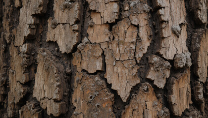 Obraz premium Exploring the textured surface of tree bark natural environment close-up photography nature's intricacies