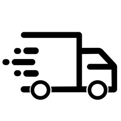 vector delivery truck icon