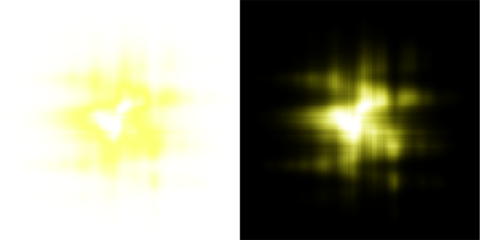 An abstract green vector illustration features a glowing orange sun and burning fire explosion with bright star light and energy motion