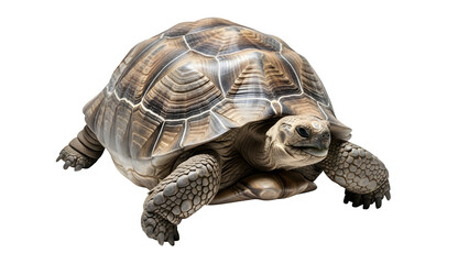 Obraz premium A close up photograph of a tortoise with a black background