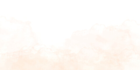 Abstract watercolor background of a blue sky and fluffy white clouds with a vintage grunge paper texture and light steam effect