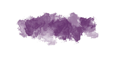 Artistic purple and violet ink splashes create a colorful watercolor texture with grunge paint blots and pink splatters on a vector illustration design element