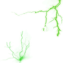 Stylized Bright Green Flashlight Illustration