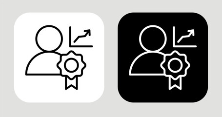 Exclusive Segment Icon In Black and White Line Style