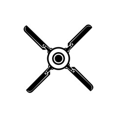 Obraz premium Four-armed ceiling fan base
