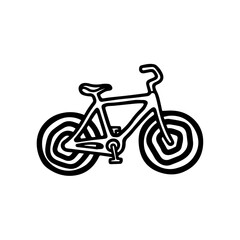Minimalist bike illustration