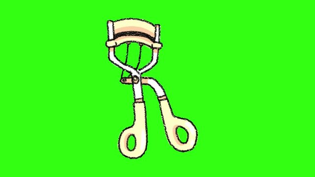 Eyelash curler animation 