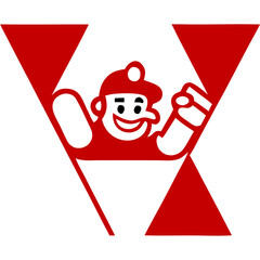 Friendly Repair Worker Emblem