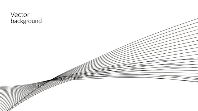 Abstract vector background with flowing lines, creating a dynamic and modern design element.