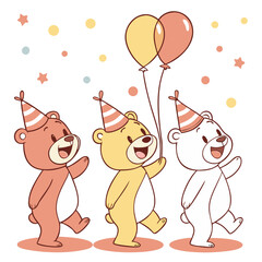 cartoon couple with balloons