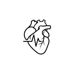 Fototapeta premium Heart health monitor isolated on transparent background
