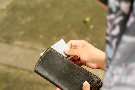Wallet Interior with Blank Insert Card