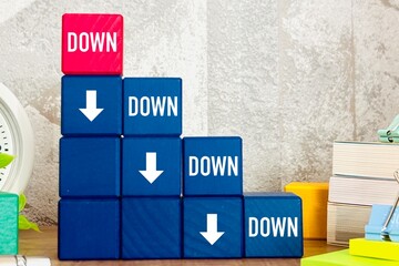 だんだんと下がるイメージ