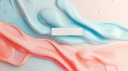 Abstract Flowing Water Pattern with Soft Muted Colors for a Minimal Dialog Box