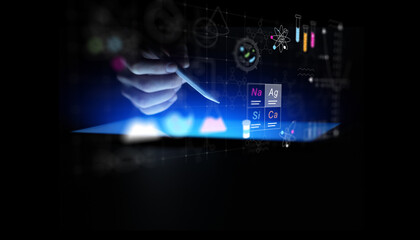 Interactive Chemistry Research Interface with Molecular Structures and Scientific Visualization.