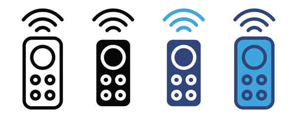 remote control icon set. vector illustration 