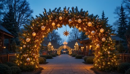 christmas tree in the night