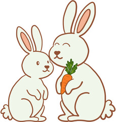 rabbit and carrot