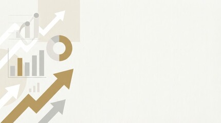 Analyzing business growth trends through graphical data representations in a minimalist environment with focus on key metrics and insights for entrepreneurs