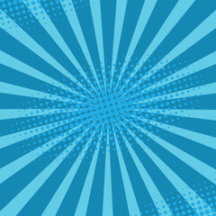 Abstract Creative concept comics pop art style blank layout template with clouds beams and isolated dots pattern on background. For Web and Mobile Applications, illustration template design