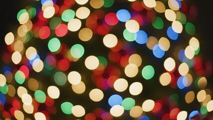 P18-Soft blurred background of colorful bokeh lights for festive celebration events festive colorful 4K 10s