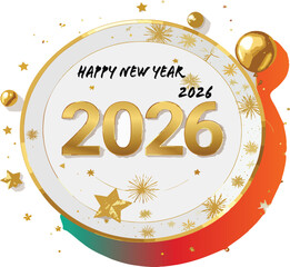 Happy new year 2026 GOLD PLATE DESIGN