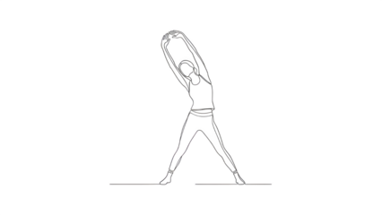 Woman in black outfit walking alone isolated on transparent background