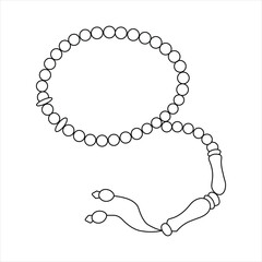Prayer beads, Tasbih line art