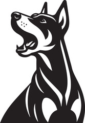 Dobermann Dog Vector	