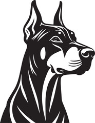 Dobermann Dog Vector	